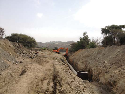 استلام ابتدائي عقد مشروع استكمال شبكة الصرف الصحي و ملحقاتها